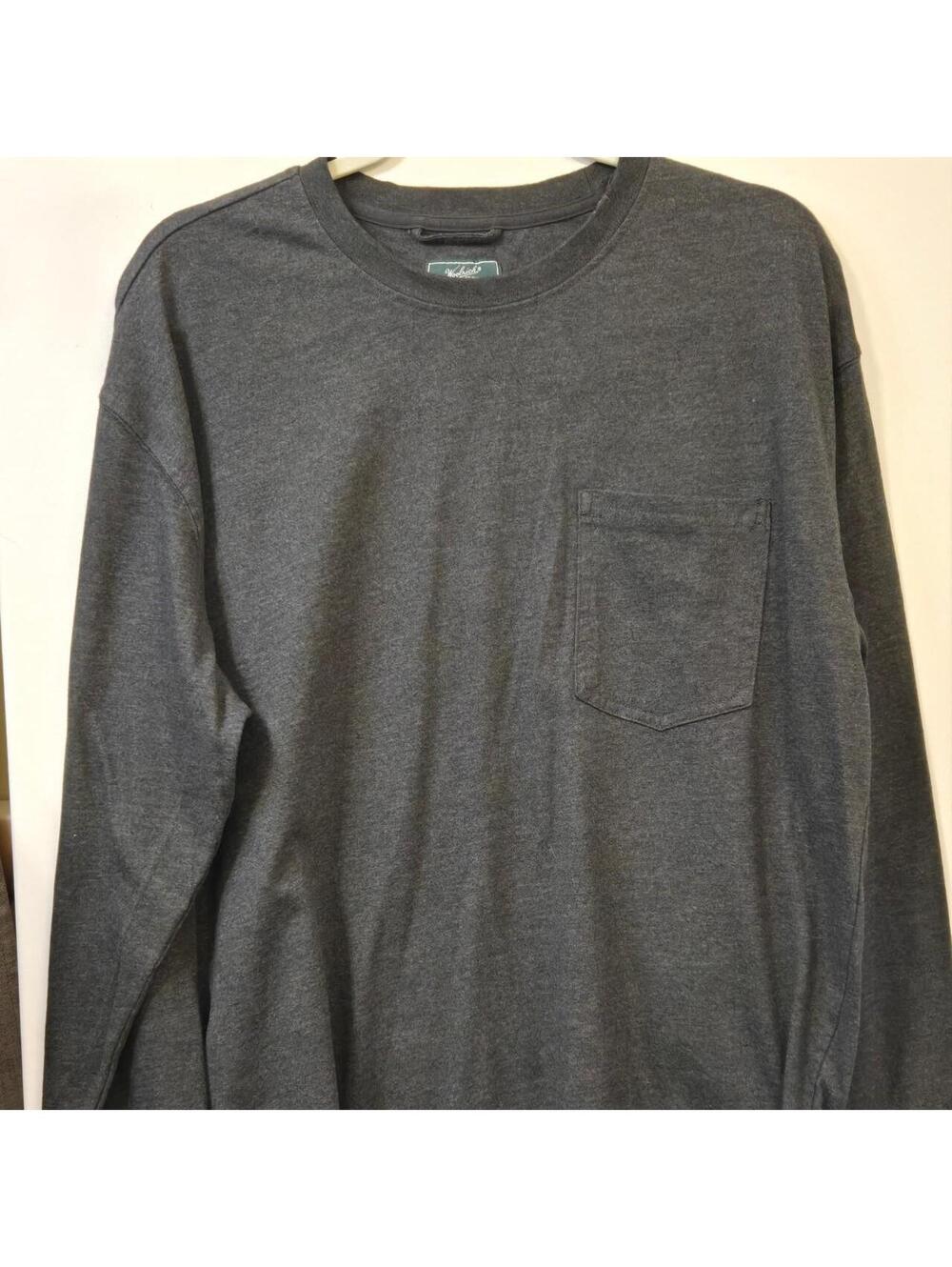 Woolrich Gray Long Sleeve Pocket Tee